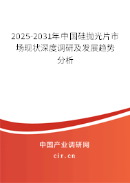 2025-2031年中國硅拋光片市場現(xiàn)狀深度調(diào)研及發(fā)展趨勢分析