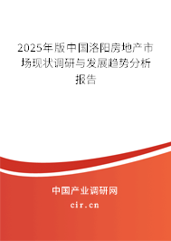 2025年版中國(guó)洛陽(yáng)房地產(chǎn)市場(chǎng)現(xiàn)狀調(diào)研與發(fā)展趨勢(shì)分析報(bào)告