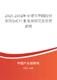 2025-2031年全球與中國視頻安防SoC行業(yè)發(fā)展研究及前景趨勢