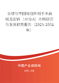 全球與中國微創(chuàng)外科手術器械及配件（MISIA）市場研究與發(fā)展趨勢報告（2025-2031年）