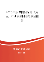 2025年版中國拋光膏(黃色)產(chǎn)業(yè)發(fā)展回顧與展望報告 2025年版中國拋光膏(黃色)產(chǎn)業(yè)發(fā)展回顧與展望報告
