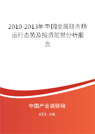 2010-2013年中國金屬硅市場運行態(tài)勢及投資前景分析報告 2010-2013年中國金屬硅市場運行態(tài)勢及投資前景分析報告