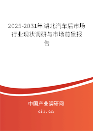 2025-2031年湖北汽車后市場行業(yè)現(xiàn)狀調(diào)研與市場前景報(bào)告