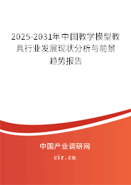 2025-2031年中國教學(xué)模型教具行業(yè)發(fā)展現(xiàn)狀分析與前景趨勢報告