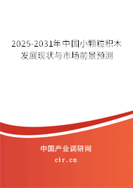 2025-2031年中國小顆粒積木發(fā)展現(xiàn)狀與市場前景預(yù)測
