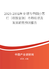 2025-2031年全球與中國(guó)小蘇打（碳酸氫鈉）市場(chǎng)現(xiàn)狀及發(fā)展趨勢(shì)預(yù)測(cè)報(bào)告