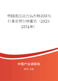 中國(guó)液壓動(dòng)力站市場(chǎng)調(diào)研與行業(yè)前景分析報(bào)告（2025-2031年）