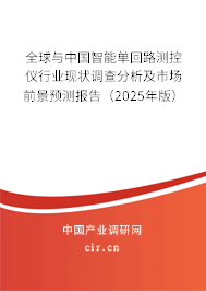 全球與中國智能單回路測控儀行業(yè)現(xiàn)狀調(diào)查分析及市場前景預測報告（2025年版）