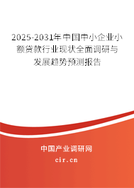 2025-2031年中國中小企業(yè)小額貸款行業(yè)現(xiàn)狀全面調(diào)研與發(fā)展趨勢預(yù)測報告 2025-2031年中國中小企業(yè)小額貸款行業(yè)現(xiàn)狀全面調(diào)研與發(fā)展趨勢預(yù)測報告