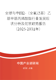 全球與中國(guó)2-（全氟己基）乙基甲基丙烯酸酯行業(yè)發(fā)展現(xiàn)狀分析及前景趨勢(shì)報(bào)告（2025-2031年）