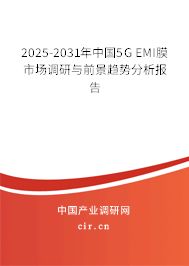 2025-2031年中國5G EMI膜市場調(diào)研與前景趨勢分析報告