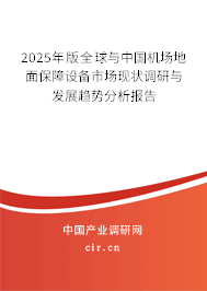2025年版全球與中國機(jī)場地面保障設(shè)備市場現(xiàn)狀調(diào)研與發(fā)展趨勢分析報(bào)告