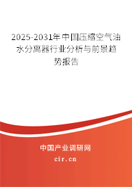 2025-2031年中國壓縮空氣油水分離器行業(yè)分析與前景趨勢報告
