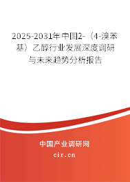 2025-2031年中國2-（4-溴苯基）乙醇行業(yè)發(fā)展深度調研與未來趨勢分析報告