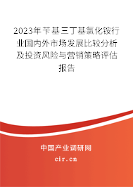 2023年芐基三丁基氯化銨行業(yè)國內(nèi)外市場發(fā)展比較分析及投資風(fēng)險與營銷策略評估報告