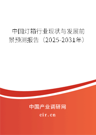 中國燈箱行業(yè)現(xiàn)狀與發(fā)展前景預(yù)測報(bào)告（2025-2031年）