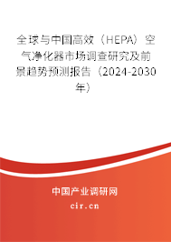 全球與中國高效（HEPA）空氣凈化器市場調(diào)查研究及前景趨勢預(yù)測報告（2024-2030年）