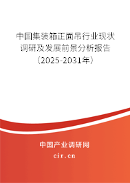 中國集裝箱正面吊行業(yè)現(xiàn)狀調(diào)研及發(fā)展前景分析報告（2025-2031年）