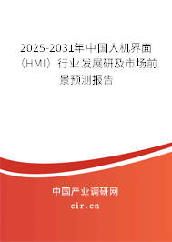 2025-2031年中國(guó)人機(jī)界面（HMI）行業(yè)發(fā)展研及市場(chǎng)前景預(yù)測(cè)報(bào)告