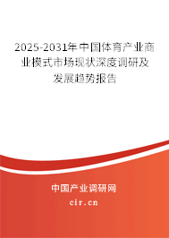 2025-2031年中國(guó)體育產(chǎn)業(yè)商業(yè)模式市場(chǎng)現(xiàn)狀深度調(diào)研及發(fā)展趨勢(shì)報(bào)告