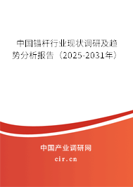 中國錨桿行業(yè)現(xiàn)狀調(diào)研及趨勢分析報(bào)告（2025-2031年）