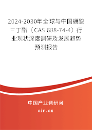 2024-2030年全球與中國(guó)硼酸三丁酯（CAS 688-74-4）行業(yè)現(xiàn)狀深度調(diào)研及發(fā)展趨勢(shì)預(yù)測(cè)報(bào)告