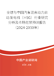 全球與中國汽車混合動(dòng)力啟動(dòng)發(fā)電機(jī)（HSG）行業(yè)研究分析及市場(chǎng)前景預(yù)測(cè)報(bào)告（2024-2030年）