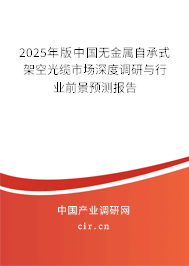 2025年版中國無金屬自承式架空光纜市場深度調(diào)研與行業(yè)前景預(yù)測報告