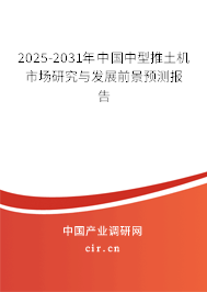 2025-2031年中國中型推土機市場研究與發(fā)展前景預測報告