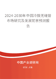 2023-2029年中國冷撥無縫管市場研究及發(fā)展前景預測報告
