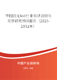 中國(guó)白光led行業(yè)現(xiàn)狀調(diào)研與前景趨勢(shì)預(yù)測(cè)報(bào)告（2025-2031年）