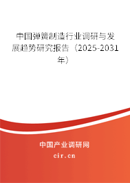 中國彈簧制造行業(yè)調(diào)研與發(fā)展趨勢研究報告（2025-2031年）