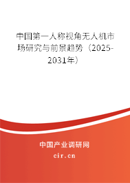 中國(guó)第一人稱視角無(wú)人機(jī)市場(chǎng)研究與前景趨勢(shì)（2025-2031年）