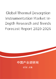 Global Thermal Desorption Instrumentation Market In-Depth Research and Trends Forecast Report 2020-2026 Global Thermal Desorption Instrumentation Market In-Depth Research and Trends Forecast Report 2020-2026
