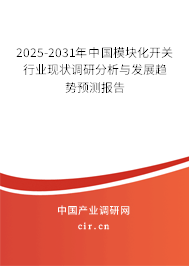 2025-2031年中國模塊化開關(guān)行業(yè)現(xiàn)狀調(diào)研分析與發(fā)展趨勢(shì)預(yù)測(cè)報(bào)告