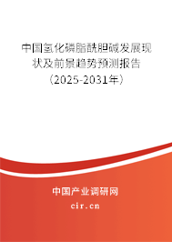 中國氫化磷脂酰膽堿發(fā)展現(xiàn)狀及前景趨勢預(yù)測報(bào)告（2025-2031年）