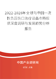 2022-2028年全球與中國一次性負(fù)壓傷口治療設(shè)備市場現(xiàn)狀深度調(diào)研與發(fā)展趨勢分析報告