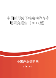 中國新形勢下純電動汽車市場研究報(bào)告（2012版）