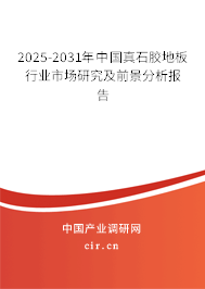 2025-2031年中國(guó)真石膠地板行業(yè)市場(chǎng)研究及前景分析報(bào)告