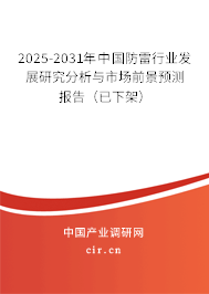 2025-2031年中國(guó)防雷行業(yè)發(fā)展研究分析與市場(chǎng)前景預(yù)測(cè)報(bào)告（已下架）