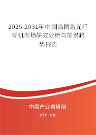 2025-2031年中國晶圓激光打標機市場研究分析與前景趨勢報告