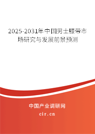 2025-2031年中國男士腰帶市場研究與發(fā)展前景預(yù)測