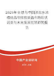 2025年全球與中國濃鹽水濃縮結(jié)晶零排放裝備市場現(xiàn)狀調(diào)查與未來發(fā)展前景趨勢報告