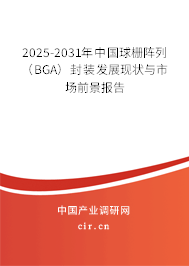 2025-2031年中國球柵陣列（BGA）封裝發(fā)展現(xiàn)狀與市場(chǎng)前景報(bào)告