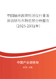 中國(guó)軸承故障檢測(cè)儀行業(yè)發(fā)展調(diào)研與市場(chǎng)前景分析報(bào)告（2025-2031年）