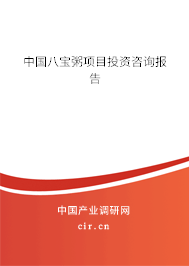 中國(guó)八寶粥項(xiàng)目投資咨詢報(bào)告