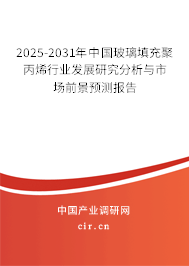 2024-2030年中國玻璃填充聚丙烯行業(yè)發(fā)展研究分析與市場前景預測報告