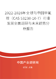 2022-2028年全球與中國(guó)甲氟喹（CAS 53230-10-7）行業(yè)發(fā)展全面調(diào)研與未來(lái)趨勢(shì)分析報(bào)告