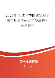 2025年全球與中國建筑安全帶市場調(diào)查研究與發(fā)展趨勢預(yù)測報告