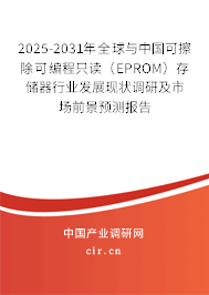 2025-2031年全球與中國可擦除可編程只讀（EPROM）存儲器行業(yè)發(fā)展現(xiàn)狀調(diào)研及市場前景預(yù)測報告